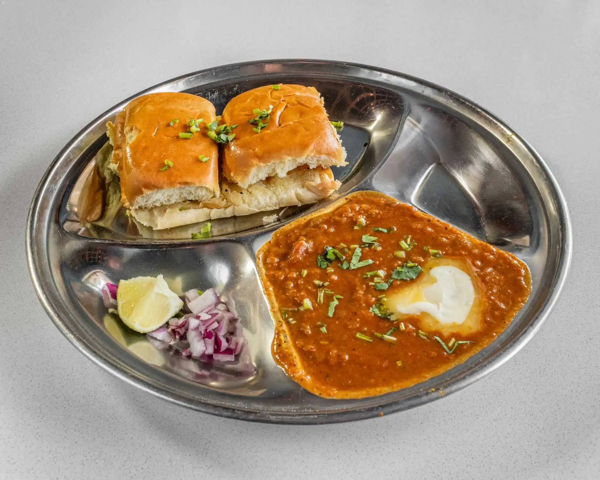 Pav Bhaji at Virk Dhaba, Indian restaurant in London, Ontario